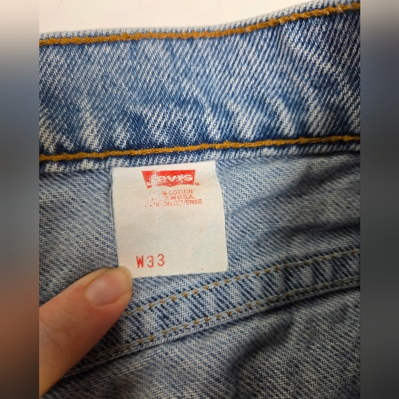 Levis Vintage Orange Tab 560 Jorts 33 Waist - Picture 5 of 6